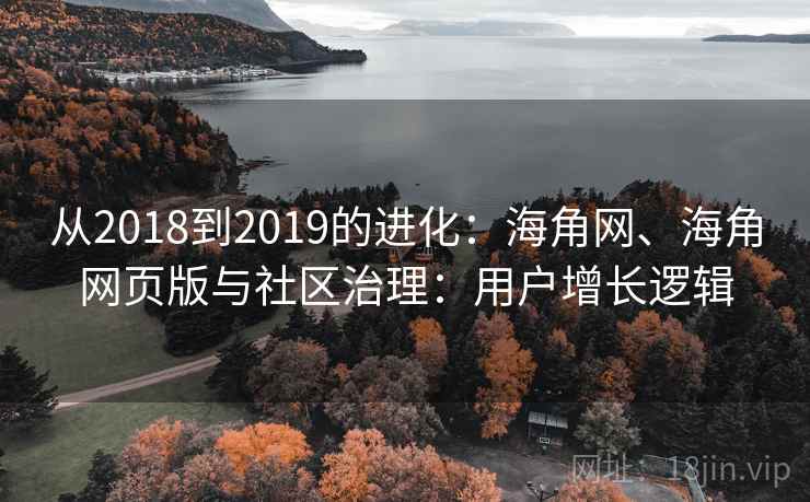 从2018到2019的进化：海角网、海角网页版与社区治理：用户增长逻辑