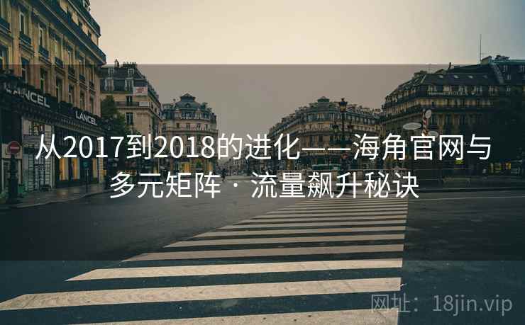 从2017到2018的进化——海角官网与多元矩阵 · 流量飙升秘诀
