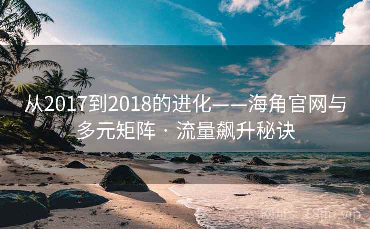 从2017到2018的进化——海角官网与多元矩阵 · 流量飙升秘诀