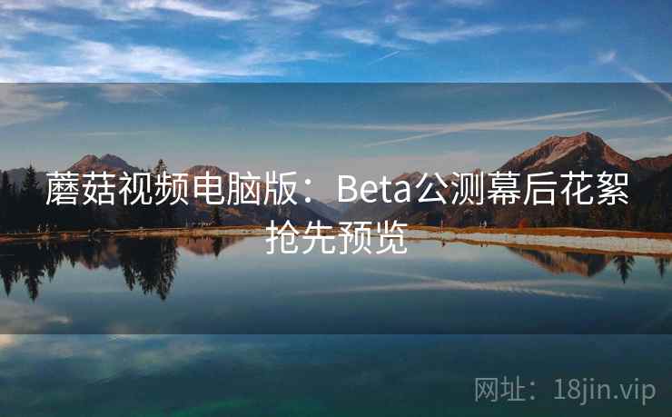 蘑菇视频电脑版:Beta公测幕后花絮抢先预览